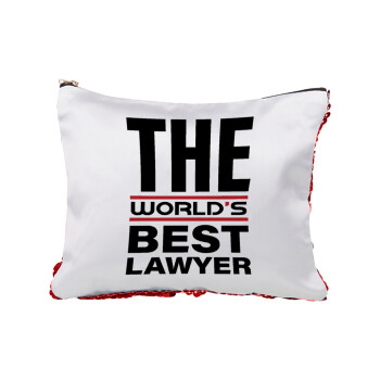 The world's best Lawyer, Τσαντάκι νεσεσέρ με πούλιες (Sequin) Κόκκινο