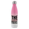 Μεταλλικό παγούρι θερμός Ροζ/Λευκό (Stainless steel), διπλού τοιχώματος, 500ml