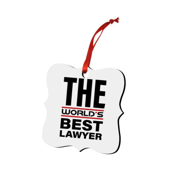 The world's best Lawyer, Στολίδι Χριστουγεννιάτικο στολίδι polygon ξύλινο 7.5cm