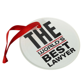 The world's best Lawyer, Χριστουγεννιάτικο στολίδι γυάλινο 9cm