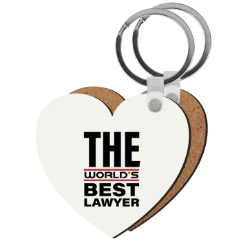 The world's best Lawyer, Μπρελόκ Ξύλινο καρδιά MDF