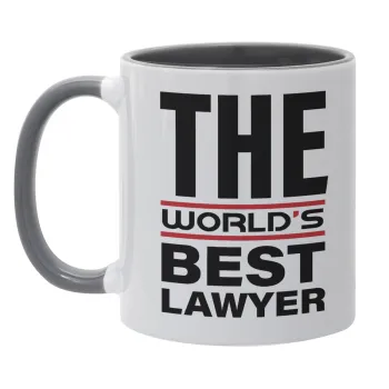The world's best Lawyer, Κούπα χρωματιστή γκρι, κεραμική, 330ml