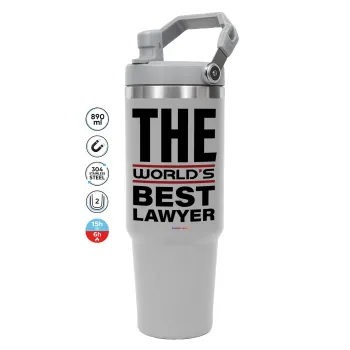 The world's best Lawyer, GREY Travel Tumbler with Handle 890ml