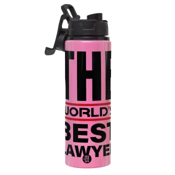The world's best Lawyer, Μεταλλικό παγούρι νερού με καπάκι ασφαλείας, αλουμινίου 850ml