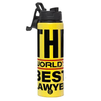 The world's best Lawyer, Μεταλλικό παγούρι νερού με καπάκι ασφαλείας, αλουμινίου 850ml