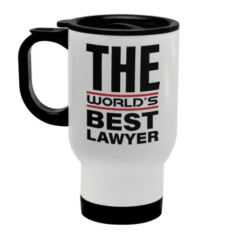 The world's best Lawyer, Κούπα ταξιδιού ανοξείδωτη με καπάκι, διπλού τοιχώματος (θερμό) λευκή 450ml