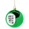 Green Christmas tree ornament ball 8cm