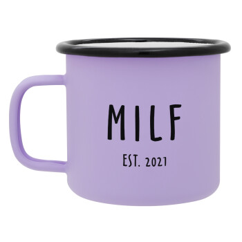 MILF, Κούπα Μεταλλική εμαγιέ ΜΑΤ Light Pastel Purple 360ml