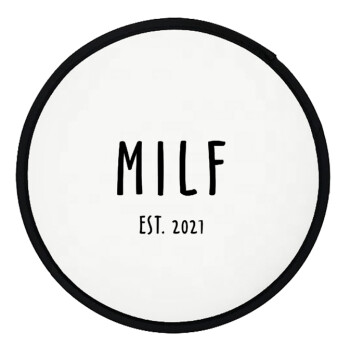 MILF, Βεντάλια υφασμάτινη αναδιπλούμενη με θήκη (20cm)
