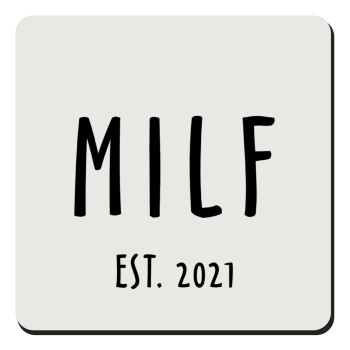 MILF, Τετράγωνο μαγνητάκι ξύλινο 9x9cm