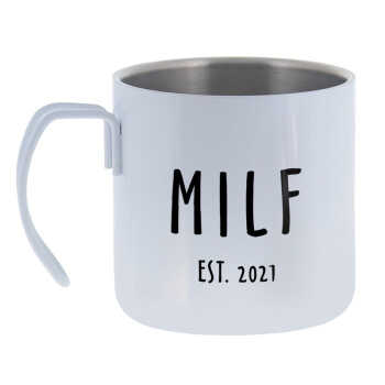 MILF, Mug Stainless steel double wall 400ml