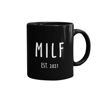 MILF, Κούπα Μαύρη, κεραμική, 330ml