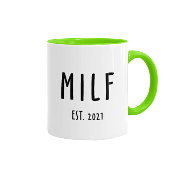 MILF, Κούπα χρωματιστή βεραμάν, κεραμική, 330ml