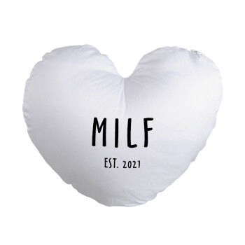 MILF, Μαξιλάρι καναπέ καρδιά 40x40cm περιέχεται το  γέμισμα
