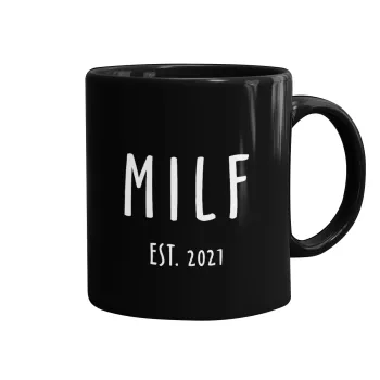 MILF, Κούπα Μαύρη, κεραμική, 330ml