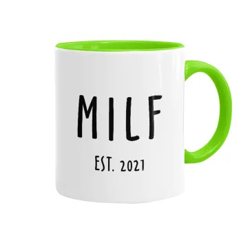 MILF, Κούπα χρωματιστή βεραμάν, κεραμική, 330ml