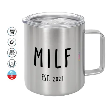 MILF, Mug Stainless steel double wall 300ml