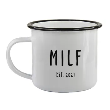 MILF, Κούπα εμαγιέ με μαύρο χείλος 360ml