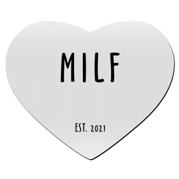 MILF, Mousepad καρδιά 23x20cm