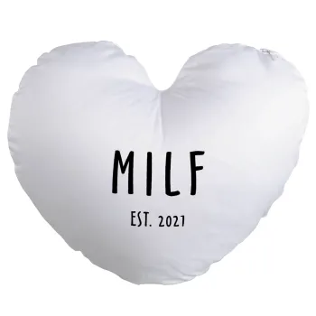 MILF, Μαξιλάρι καναπέ καρδιά 40x40cm περιέχεται το  γέμισμα