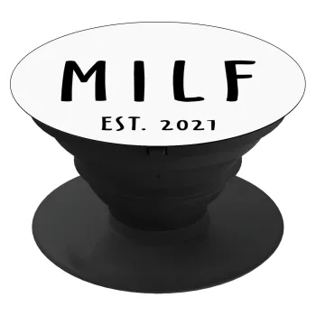 MILF, Phone Holders Stand  Black Hand-held Mobile Phone Holder