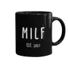 Mug black, ceramic, 330ml