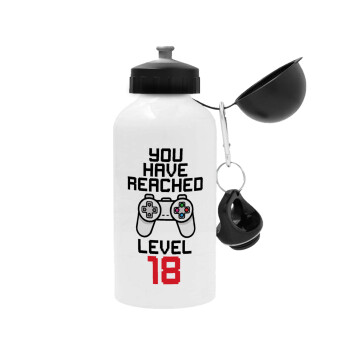 You have Reached level AGE, Metal water bottle, White, aluminum 500ml