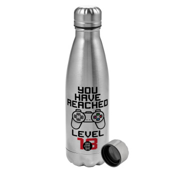 You have Reached level AGE, Metallic water bottle, stainless steel, 750ml