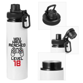 You have Reached level AGE, Metal water bottle with safety cap, aluminum 850ml