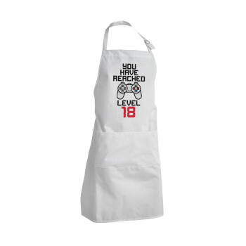 You have Reached level AGE, Adult Chef Apron (with sliders and 2 pockets)