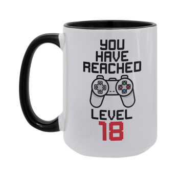 You have Reached level AGE, Κούπα Mega 15oz, κεραμική Μαύρη, 450ml