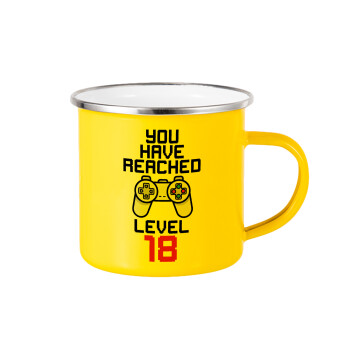 You have Reached level AGE, Yellow Enamel Metallic Cup 360ml