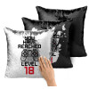 Μαξιλάρι καναπέ Μαγικό Μαύρο με πούλιες 40x40cm περιέχεται το γέμισμα