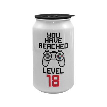 You have Reached level AGE, Κούπα ταξιδιού μεταλλική με καπάκι (tin-can) 500ml