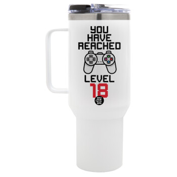 You have Reached level AGE, Mega Stainless steel Tumbler with lid, double wall 1,2L