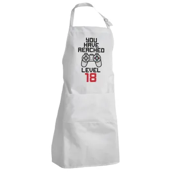 You have Reached level AGE, Adult Chef Apron (with sliders and 2 pockets)
