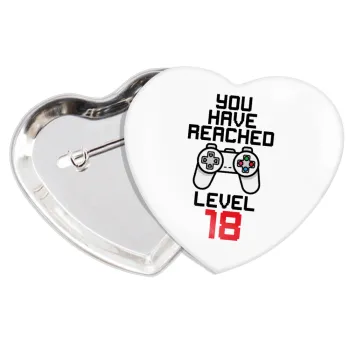 You have Reached level AGE, Κονκάρδα παραμάνα καρδιά (57x52mm)