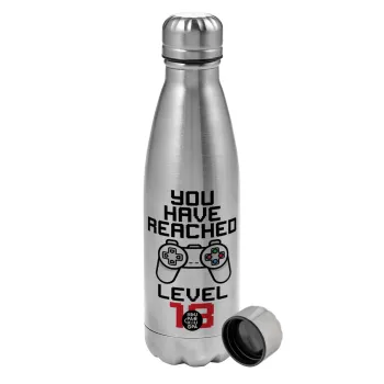 You have Reached level AGE, Metallic water bottle, stainless steel, 750ml