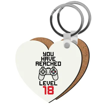 You have Reached level AGE, Μπρελόκ Ξύλινο καρδιά MDF