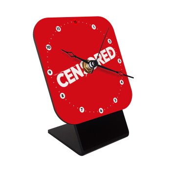 Censored, Επιτραπέζιο ρολόι ξύλινο με δείκτες (10cm)