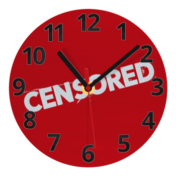 Censored, Ρολόι τοίχου γυάλινο (20cm)