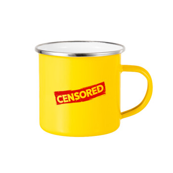 Censored, Κούπα Μεταλλική εμαγιέ Κίτρινη 360ml