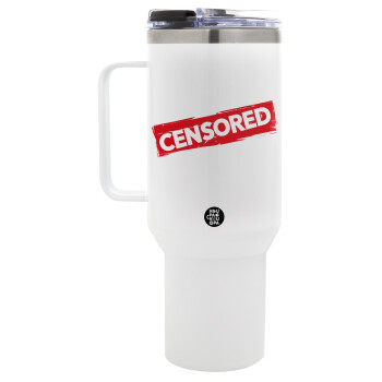 Censored, Mega Stainless steel Tumbler with lid, double wall 1,2L