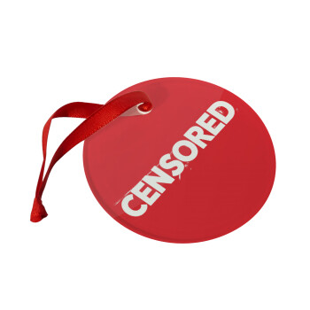 Censored, Χριστουγεννιάτικο στολίδι γυάλινο 9cm