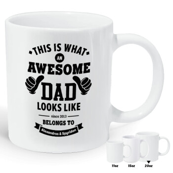 This is what an Awesome DAD looks like, Κούπα Giga, κεραμική, 590ml