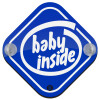 Baby On Board wooden with suction cups (16x16cm)
