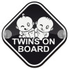Baby On Board wooden car sign with suction cups (16x16cm)