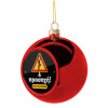 Christmas tree ball Red 8cm