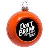 Orange Christmas tree ornament bauble 8cm