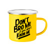 Yellow Enamel Metallic Cup 360ml
